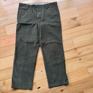 Dockers Pacific Collection Men's Dark Green Khaki Corduroy Pants 32x32